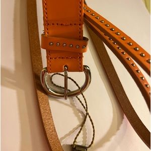 SANGIORGIO Women’s Leather Belt Large Made In Italy NWOT